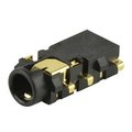 Cui Devices Audio Jack 3.5Mm Rt 6 Cond Smt 0 Switches T&R Pac SJ2-35355A-SMT-TR